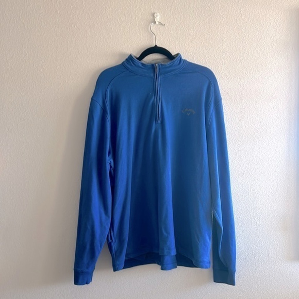 Callaway Blue Quarter Zip Sweater